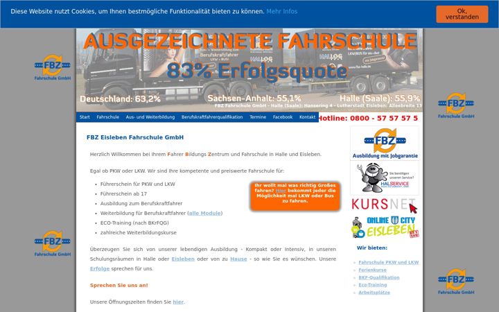 Screenshot ta' bkf-halle.de