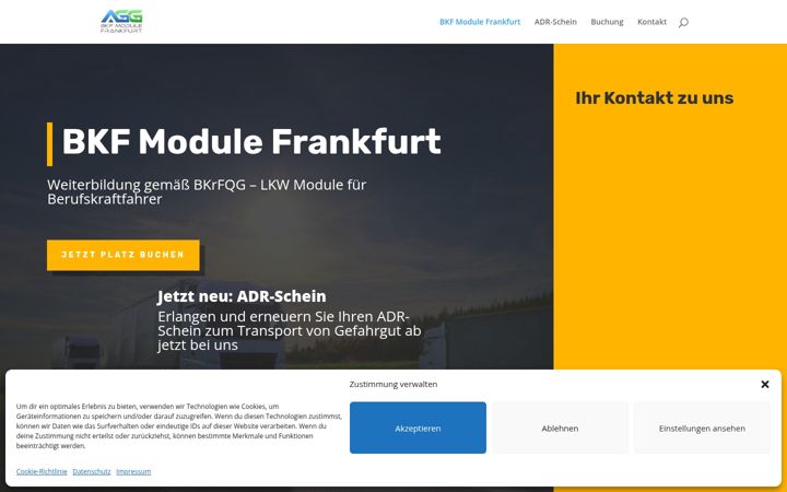 Screenshot ta' bkf-module-frankfurt.de