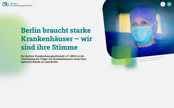 Screenshot of bkgev.de
