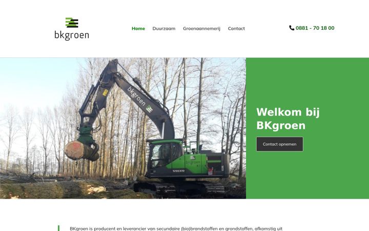 Screenshot of bkgroen.nl