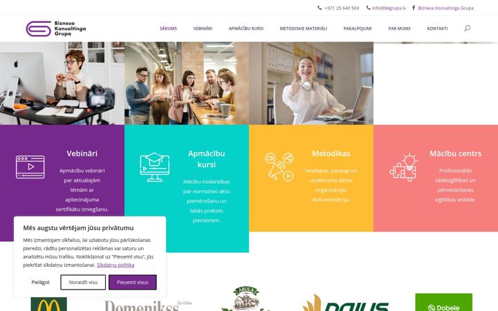 Screenshot of bkgrupa.lv