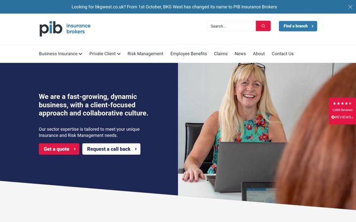 Screenshot of bkgwest.co.uk
