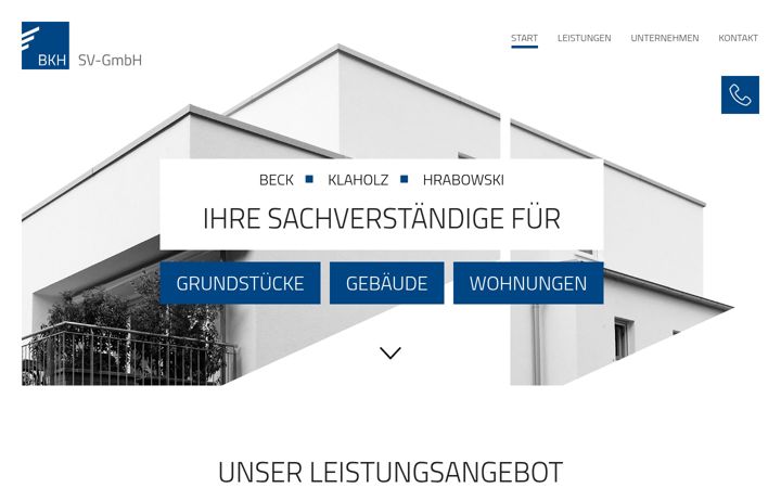 Screenshot of bkh-sv.de
