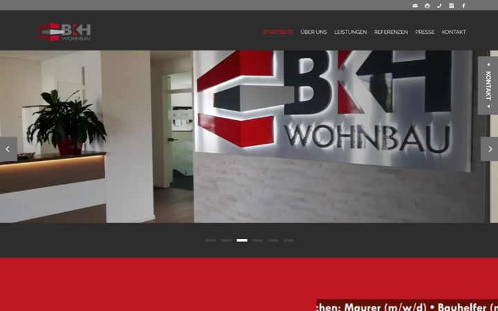 Screenshot van bkh-wohnbau.de