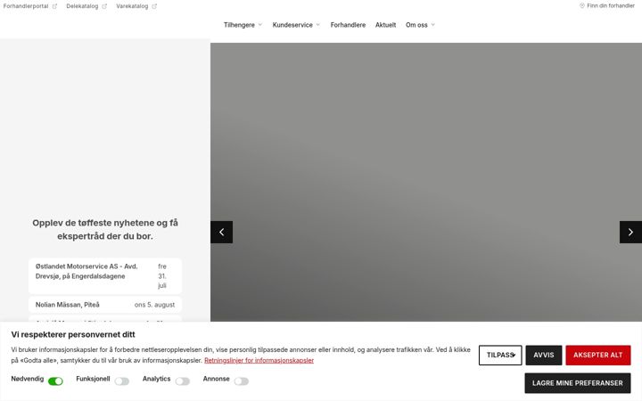 Screenshot of bkhengeren.no