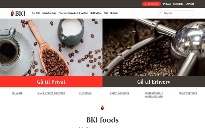Ekraanipilt saidist bki.dk