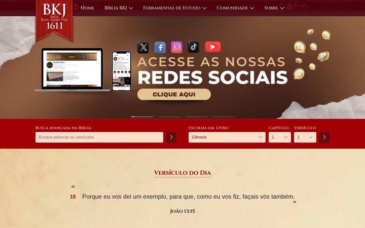 Screenshot of bkjfiel.com.br
