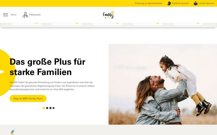 Screenshot of bkk-familyplus.de