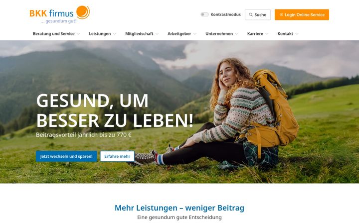 Snímek obrazovky bkk-firmus.de