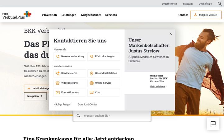 Snímek obrazovky bkk-verbundplus.de