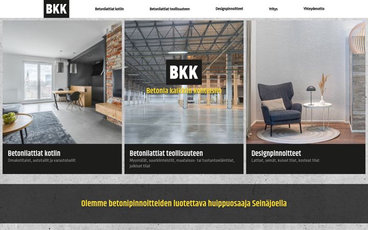 Screenshot of bkkoy.fi