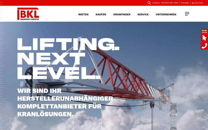 Screenshot of bkl.de