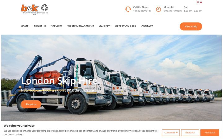 Screenshot of bkltd.co.uk