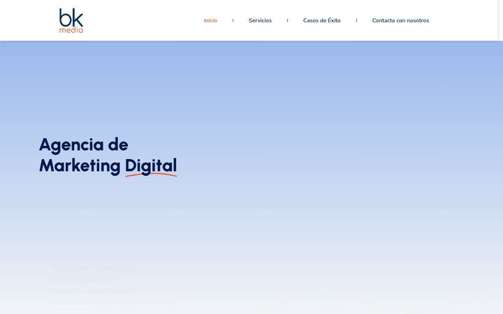 Screenshot of bkmedia.es
