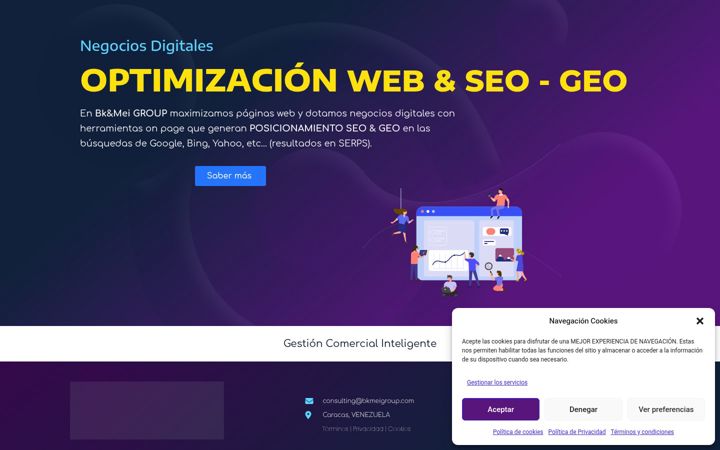 Screenshot of bkmeigroup.com
