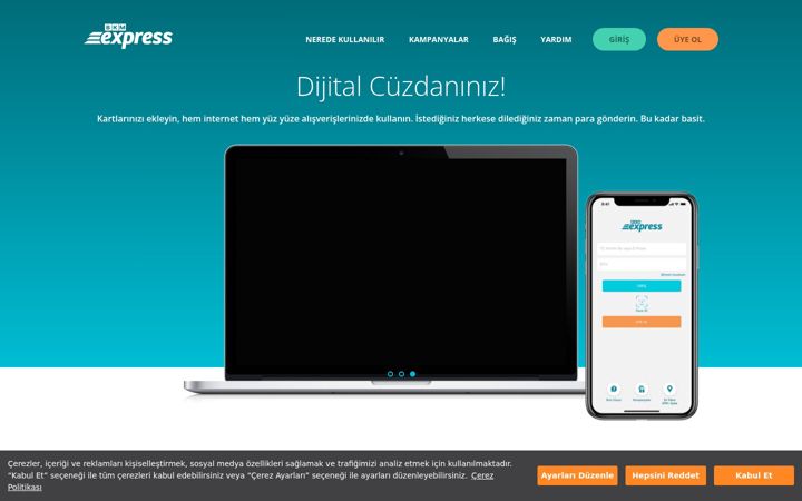 Screenshot of bkmexpress.com.tr