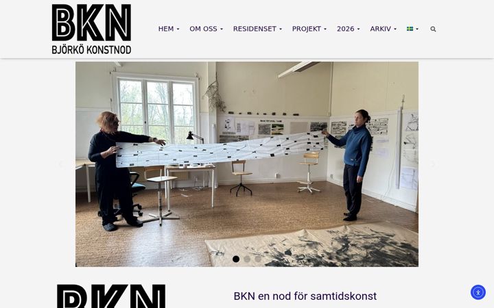 Screenshot of bknart.se