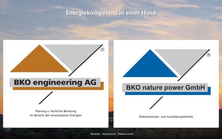 Screenshot of bkoag.de