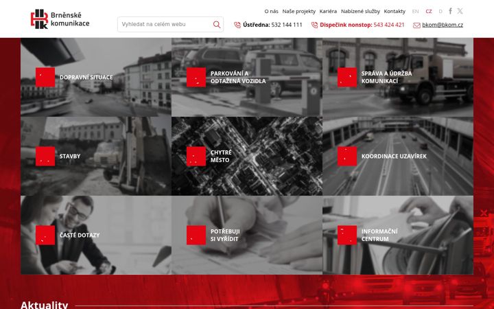 Screenshot von bkom.cz