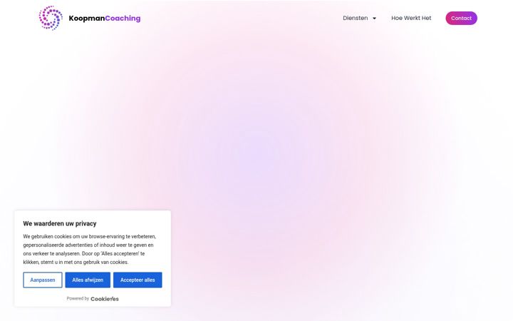 Screenshot of bkoopmancoaching.nl