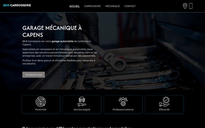 Screenshot of bkr-carrosserie.fr