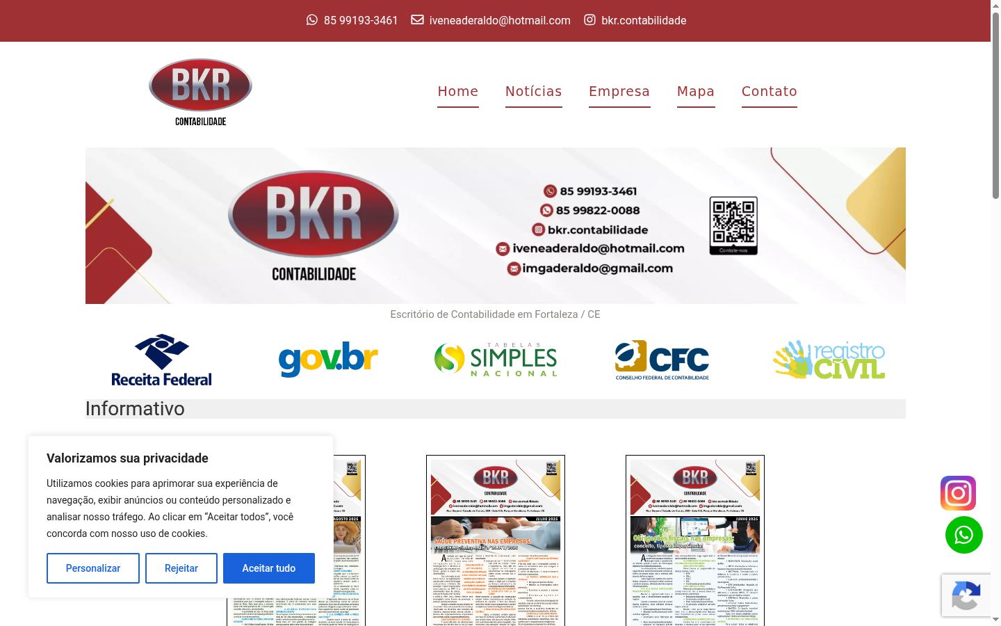Screenshot tal-banner tal-kunsens muri qabel kwalunkwe interazzjoni