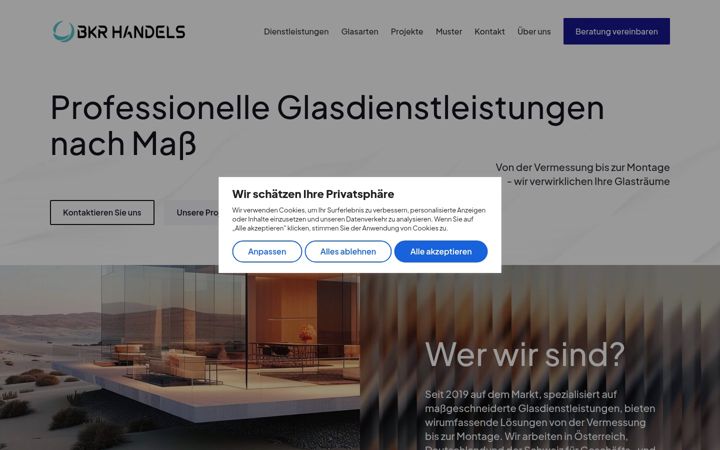 Screenshot of bkrhandels.at