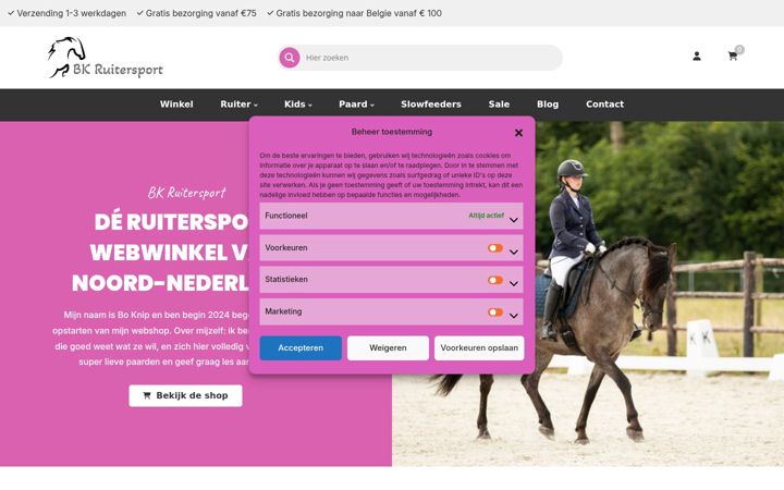 Capture d'écran de bkruitersport.nl