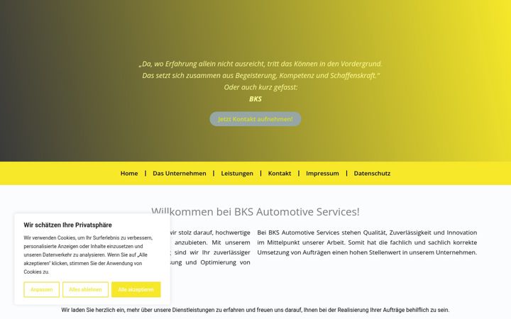 Screenshot of bks-automotive-services.de