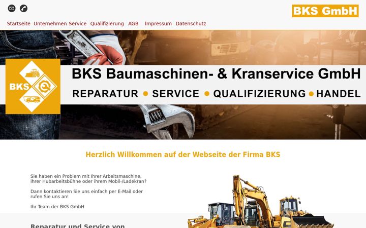 Capture d'écran de bks-gmbh.com