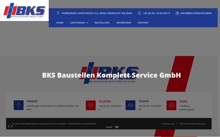 Screenshot of bks-verkehrsservice.de