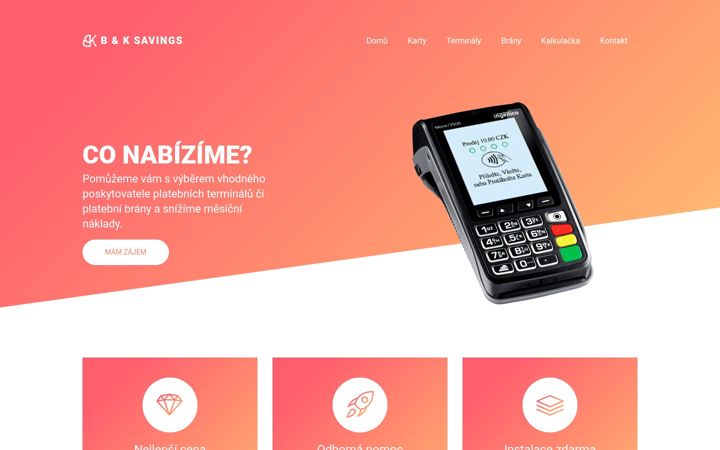 Capture d'écran de bksavings.cz