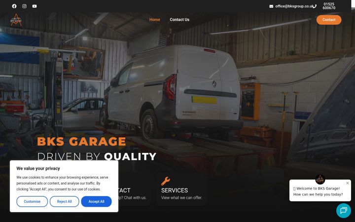 Screenshot of bksgroup.co.uk