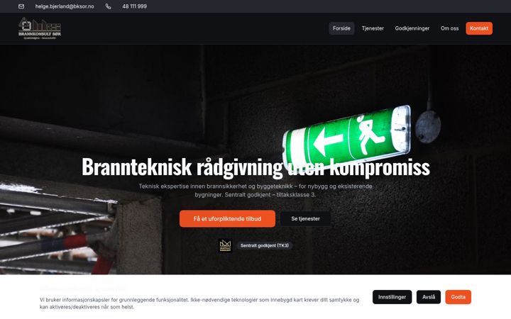 Screenshot ta' bksor.no