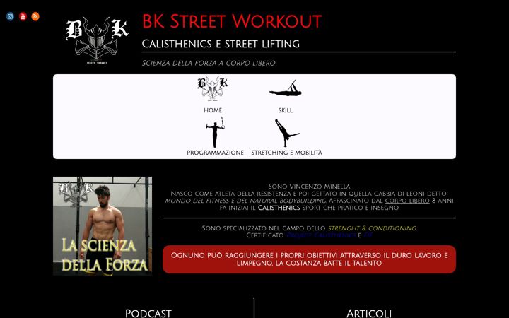 Screenshot of bkstreetworkout.it