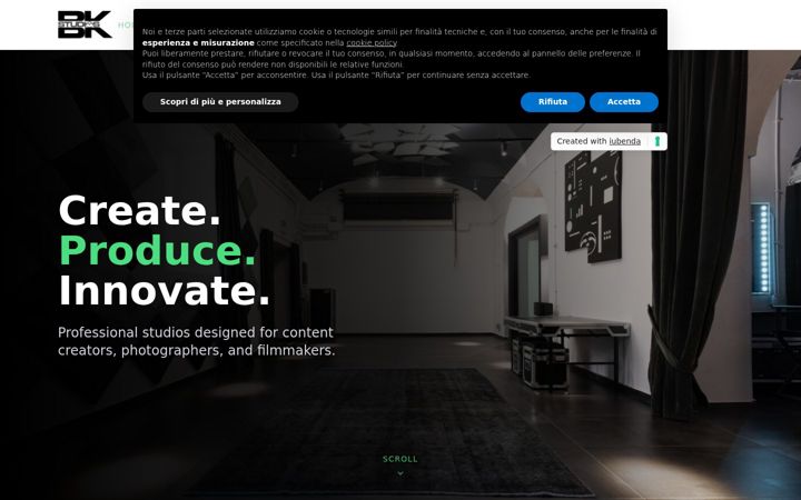 Screenshot of bkstudios.it