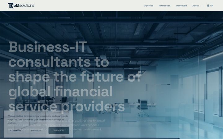 Screenshot of bkt-solutions.com