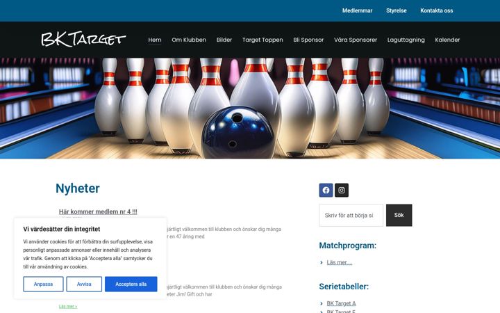 Screenshot of bktarget.se