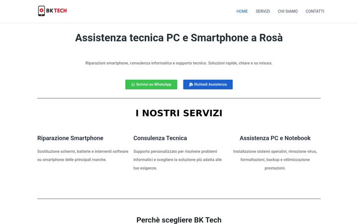 Screenshot of bktech.it