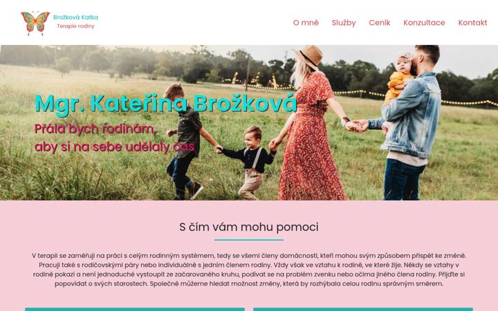 Screenshot of bkterapierodiny.cz