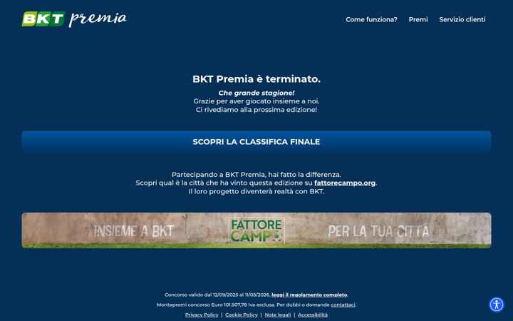 Screenshot of bktpremia.it