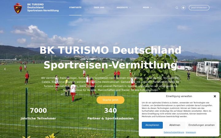 Screenshot of bkturismo-deutschland.de