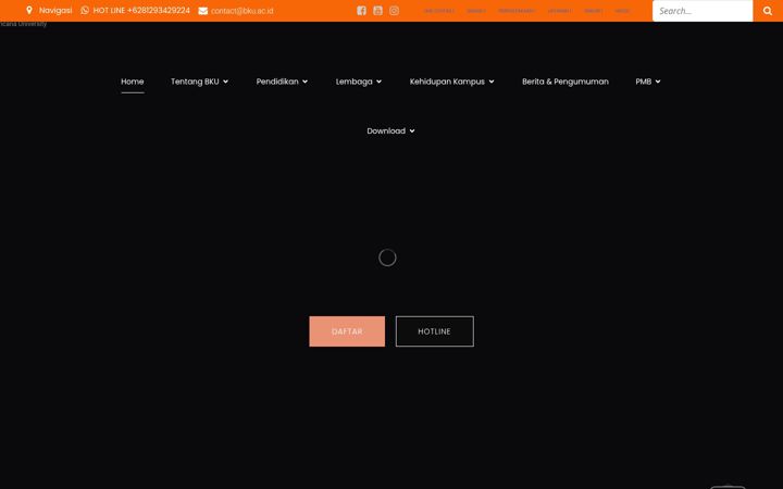 Screenshot of bku.ac.id