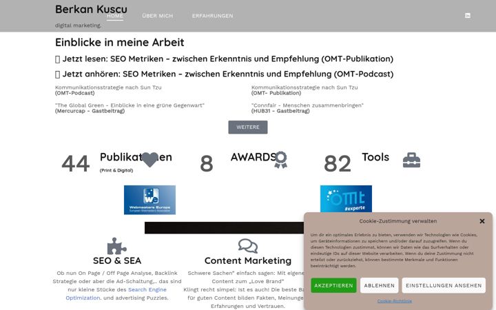 Screenshot of bkuscu.de