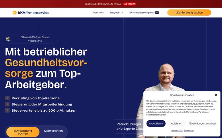 Screenshot of bkvfirmenservice.de