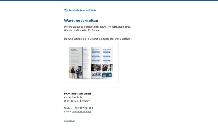 Screenshot of bkw-selb.de