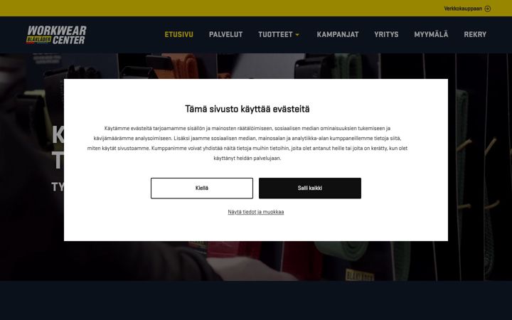 Screenshot of bkwc.fi