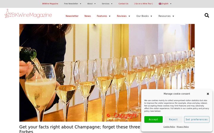 Screenshot of bkwine.com