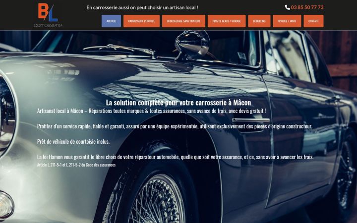 Screenshot of bl-carrosserie.fr