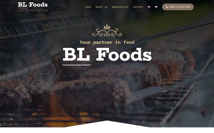 Screenshot of bl-foods.nl